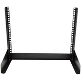 StarTech.com 2-Post 8U Desktop Server Rack, Small Open Frame 19in Computer Rack, Compact Network Rack for AV / Studio / Data / IT Equipment - Free Standing Two-Post Home/Office Rack - TAA