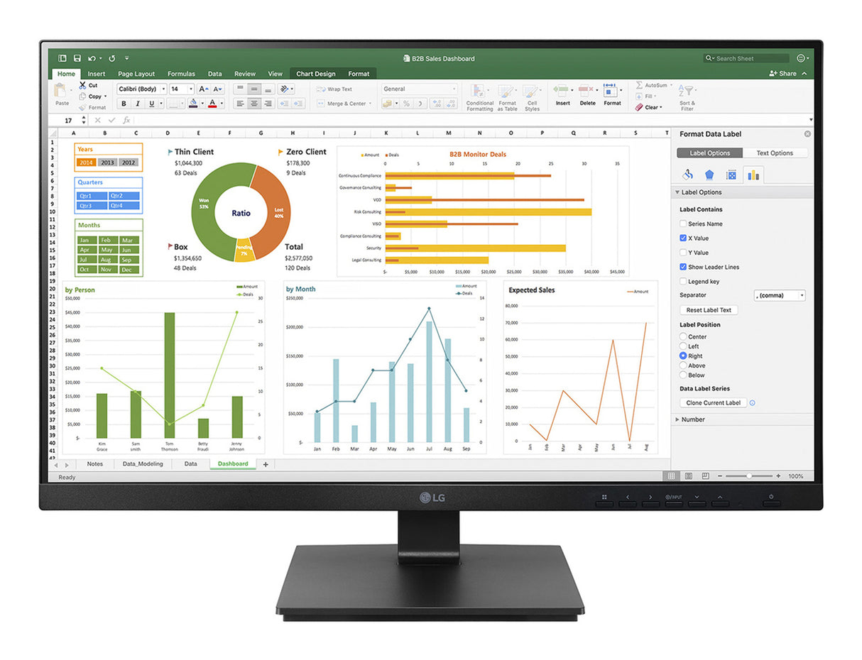 LG 27BN65Q-B computer monitor 68.6 cm (27") 2560 x 1440 pixels Quad HD LCD Black