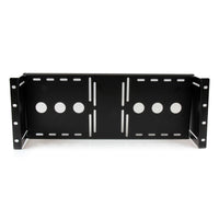 StarTech.com 4U Universal VESA LCD Monitor Mounting Bracket for 19-inch Rack or Cabinet - TAA Compliant - Cold-Pressed Steel Bracket