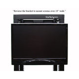 StarTech.com 4U Universal VESA LCD Monitor Mounting Bracket for 19-inch Rack or Cabinet - TAA Compliant - Cold-Pressed Steel Bracket