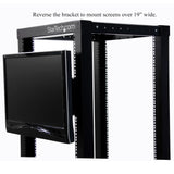 StarTech.com 4U Universal VESA LCD Monitor Mounting Bracket for 19-inch Rack or Cabinet - TAA Compliant - Cold-Pressed Steel Bracket