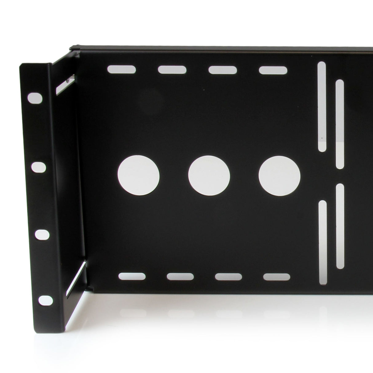 StarTech.com 4U Universal VESA LCD Monitor Mounting Bracket for 19-inch Rack or Cabinet - TAA Compliant - Cold-Pressed Steel Bracket