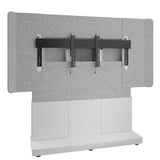 Middle Atlantic ForumTM Free-Standing 66" (3 Bay) Display Stand for (1) 70" to 75" Display, Light Colorway