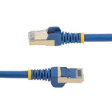StarTech.com 6ft CAT6a Ethernet Cable - 10 Gigabit Shielded Snagless RJ45 100W PoE Patch Cord - 10GbE STP Network Cable w/Strain Relief - Blue Individually Tested/Wiring is UL Certified/TIA