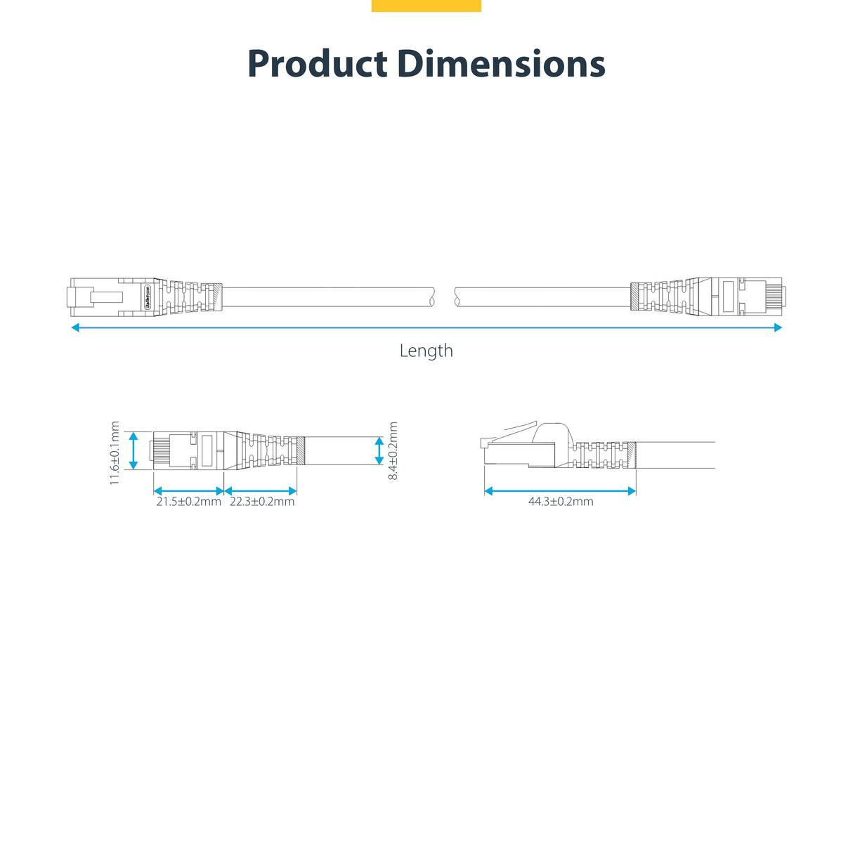 StarTech.com 3ft White CAT8 Ethernet Cable, Snagless RJ45, 25G/40G, 2000MHz, 100W PoE++, S/FTP, 26AWG Pure Bare Copper Wire, LSZH, Shielded Network Patch Cord w/Strain Reliefs, Individually Tested