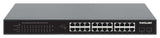 Intellinet 24-Port Gigabit Ethernet PoE+ Switch with 2 SFP Ports IEEE 802.3at/af (PoE+/PoE) Compliant, PoE Power Budget of 370 W, Two 1G SFP Open Slots, 19" Rackmount