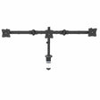 StarTech.com Desk Mount Triple Monitor Arm - Ergonomic VESA 3 Monitor Mount up to 27" (17.6lb/8kg) - Articulating & Height Adjustable Pole Mount - Tilt/Swivel/Rotate LCD/LED Screen - Desk Clamp/Grommet