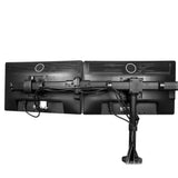 StarTech.com Desk Mount Triple Monitor Arm - Ergonomic VESA 3 Monitor Mount up to 27" (17.6lb/8kg) - Articulating & Height Adjustable Pole Mount - Tilt/Swivel/Rotate LCD/LED Screen - Desk Clamp/Grommet