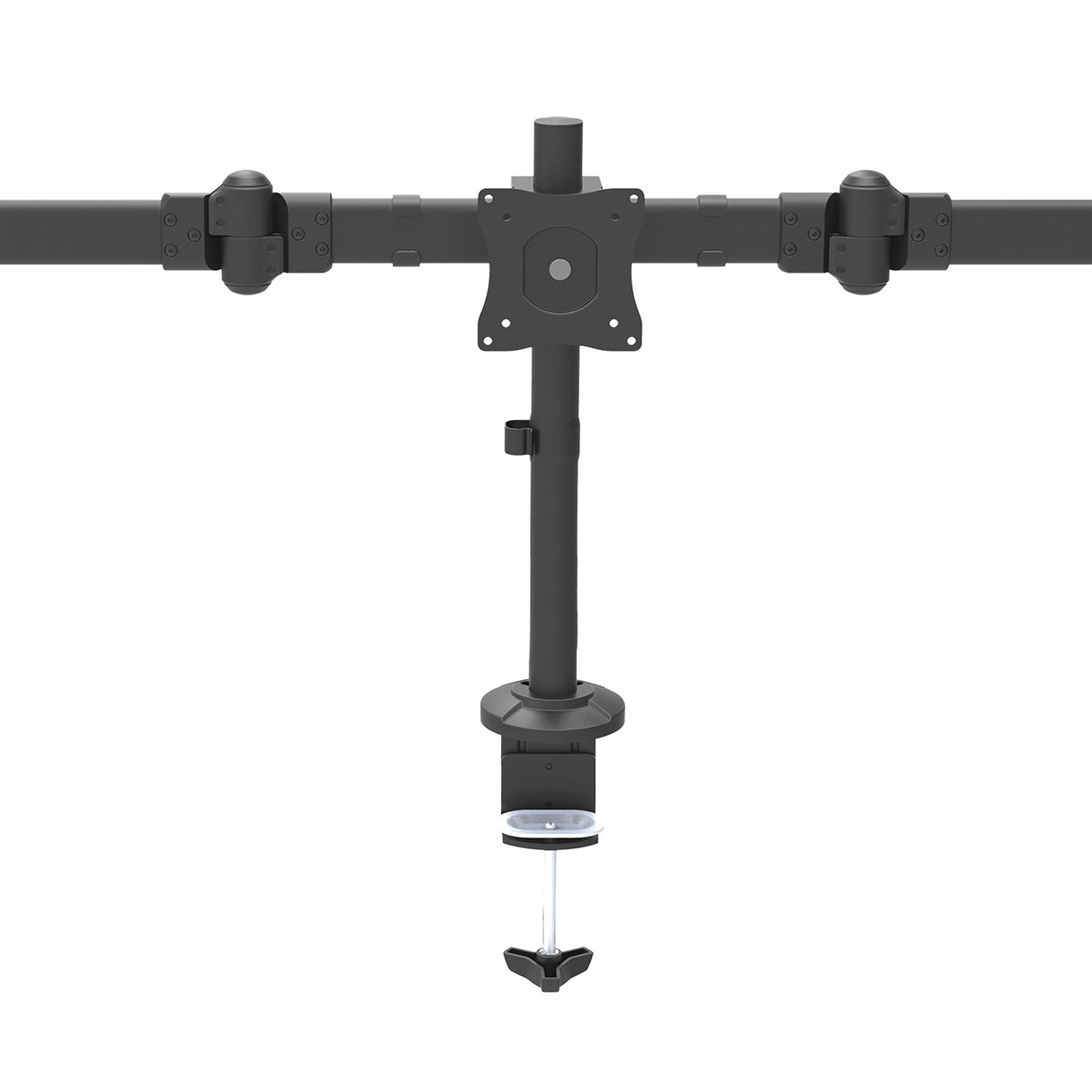 StarTech.com Desk Mount Triple Monitor Arm - Ergonomic VESA 3 Monitor Mount up to 27" (17.6lb/8kg) - Articulating & Height Adjustable Pole Mount - Tilt/Swivel/Rotate LCD/LED Screen - Desk Clamp/Grommet