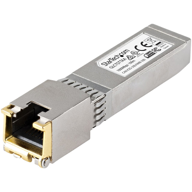 StarTech.com Cisco GLC-T Compatible SFP Module - 1000BASE-T - SFP to RJ45 Cat6/Cat5e - 1GE Gigabit Ethernet SFP - RJ-45 100m - Cisco Firepower, ASR920, IE2000 - TAA