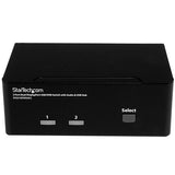 StarTech.com 2-Port DisplayPort Dual-Monitor KVM Switch - 4K 60Hz - TAA