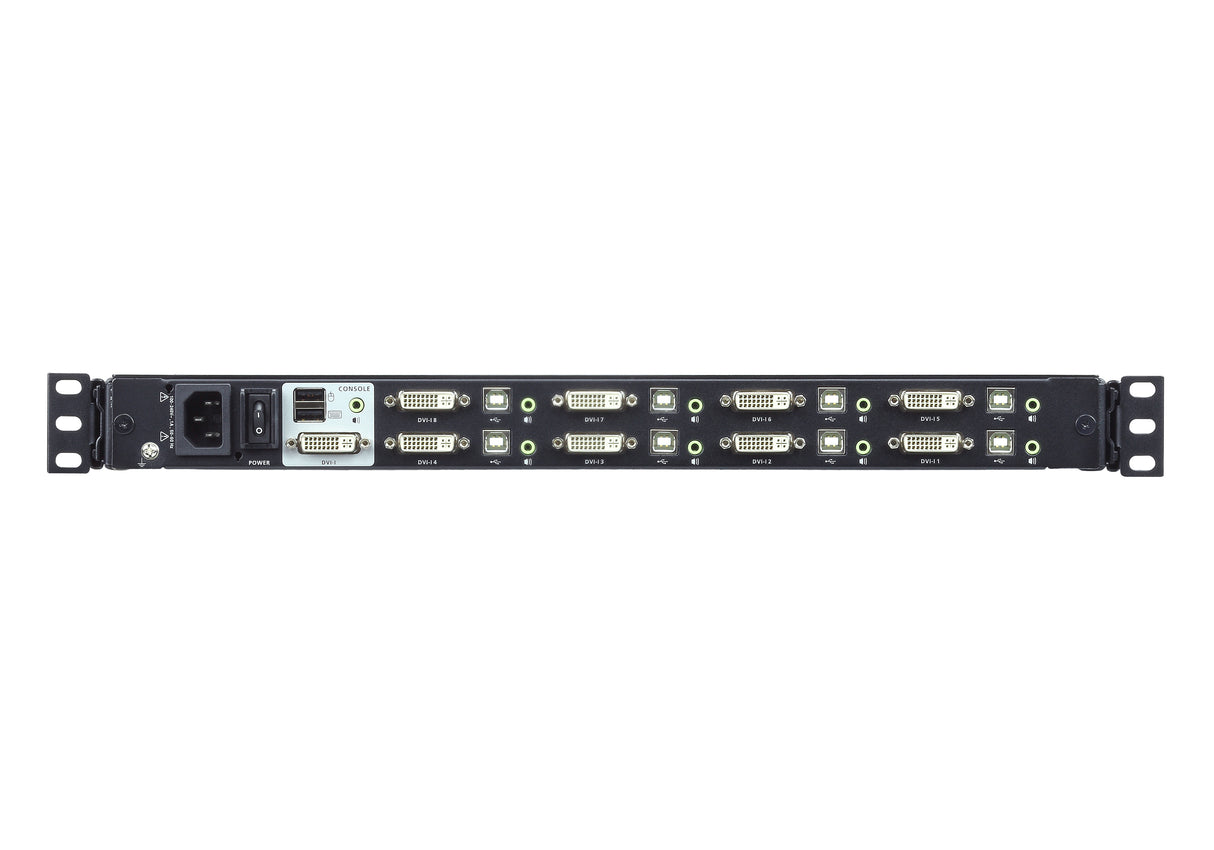 ATEN 8-Port 17.3" DVI Full HD LCD KVM Switch (USB)