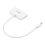 StarTech.com 3-Port USB-C Hub with Gigabit Ethernet - USB-C to 3x USB-A - USB 3.0 Hub - 5Gbps - White