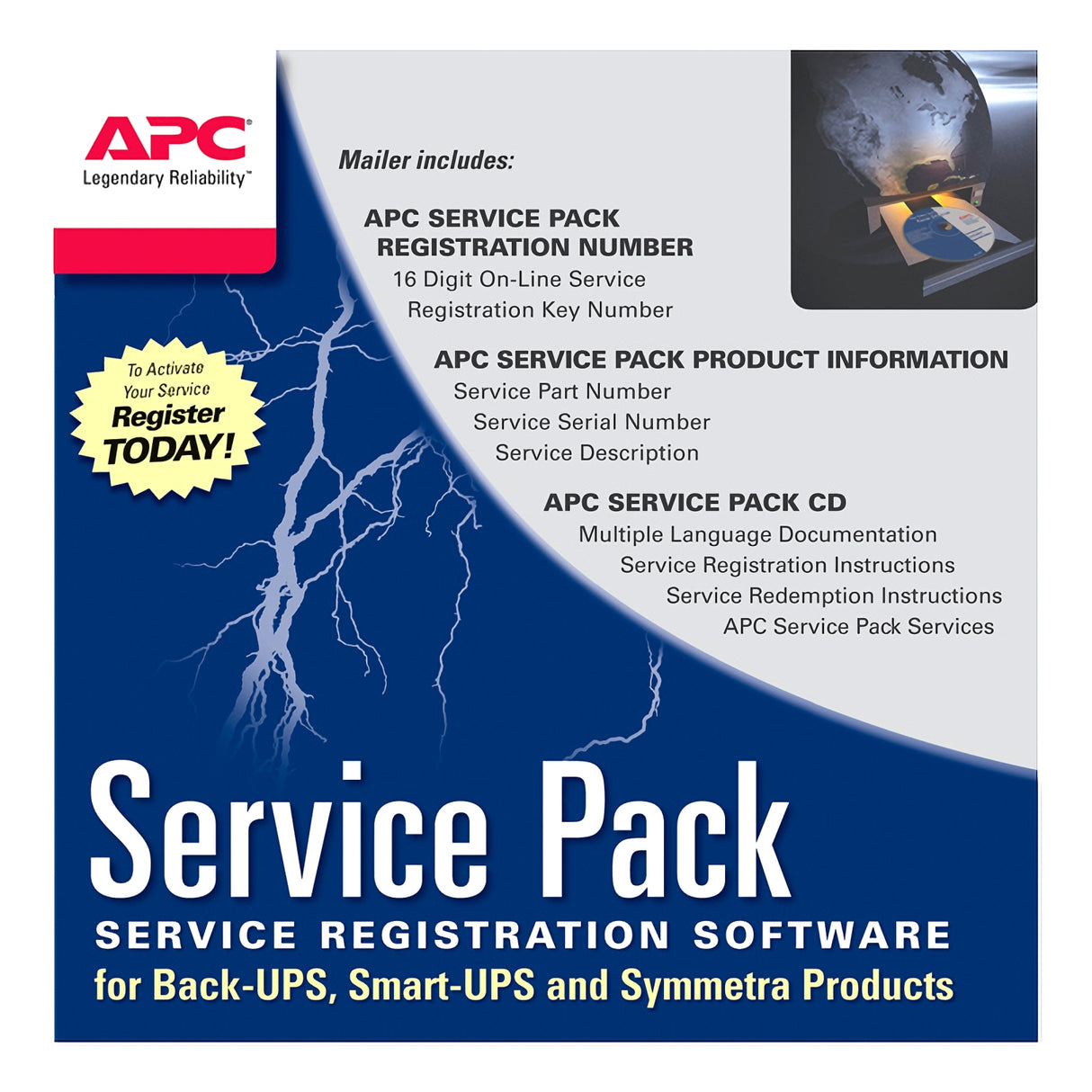 APC Warranty extension service pack, for new product purchase, 1yr, level 06