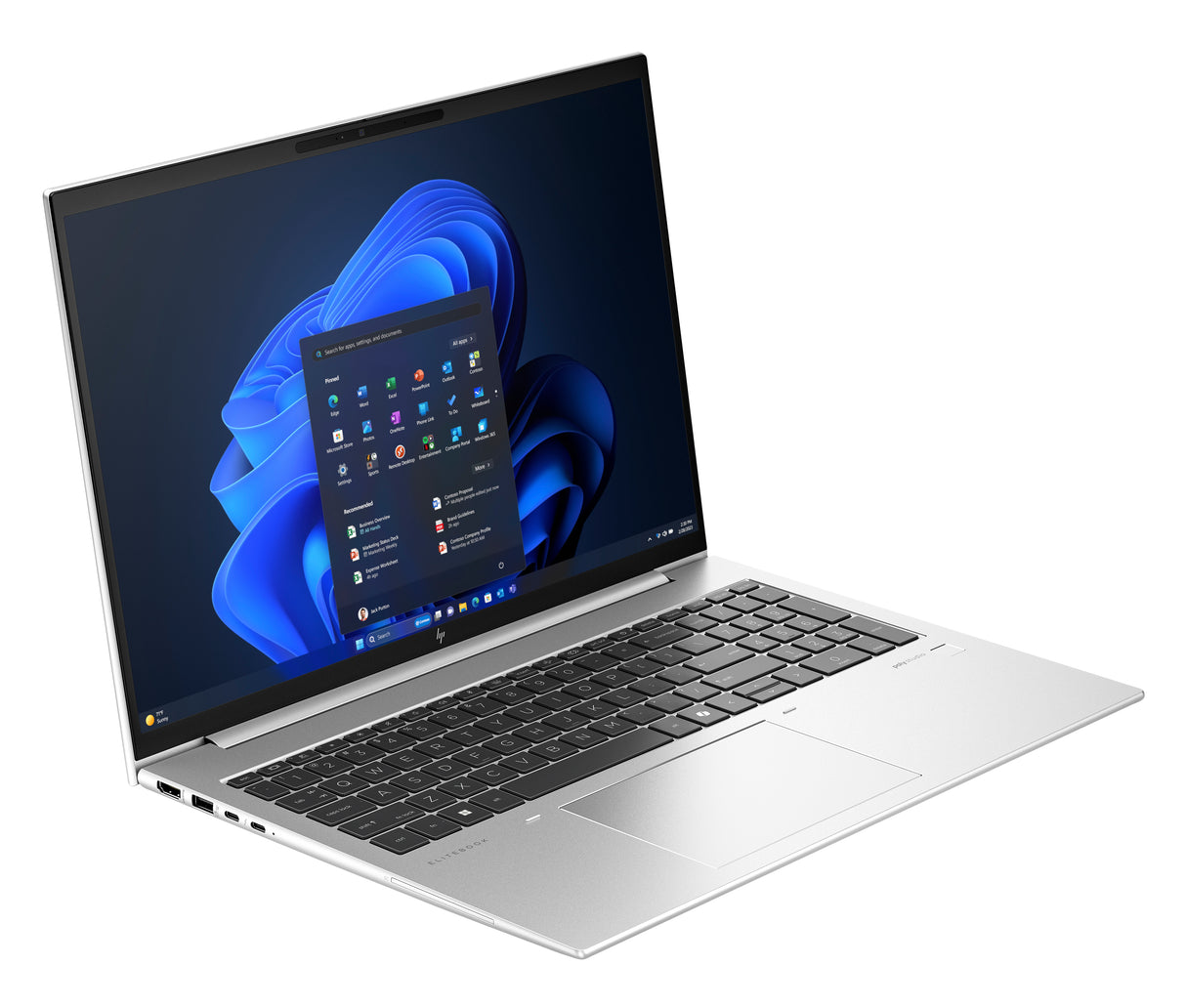 HP EliteBook 860 G11 Intel Core Ultra 7 165U Laptop 40.6 cm (16") WUXGA 16 GB DDR5-SDRAM 512 GB SSD Wi-Fi 6E (802.11ax) Windows 11 Pro AI PC Silver