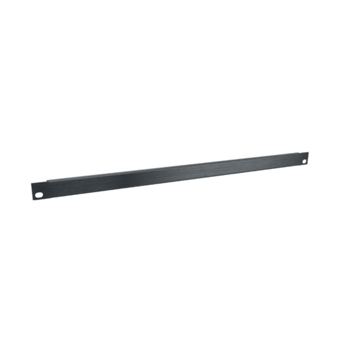 Middle Atlantic 1/2 RU Flanged Blank Rack Panel, Black Brushed and Anodized Aluminum
