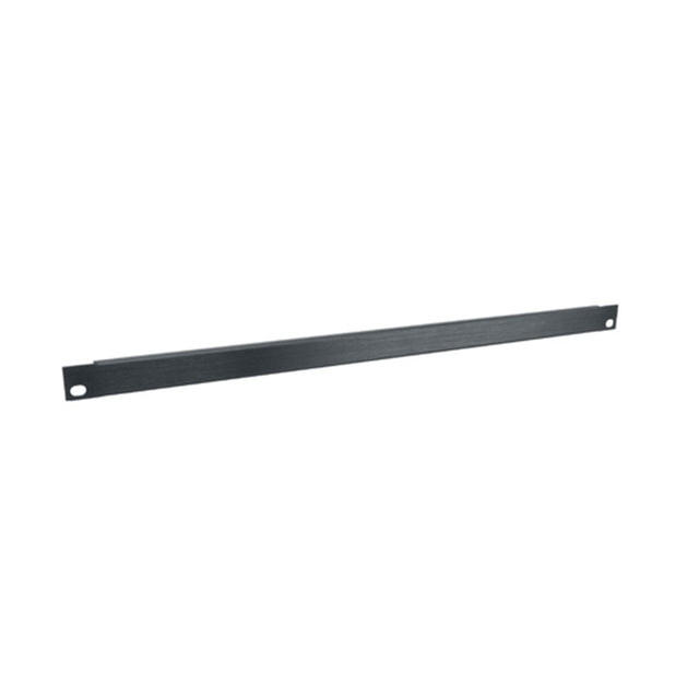 Middle Atlantic 1/2 RU Flanged Blank Rack Panel, Black Brushed and Anodized Aluminum
