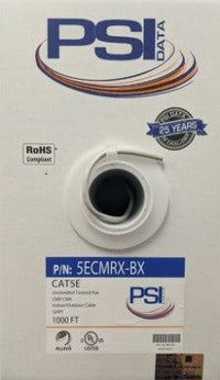 Cat5e FT4/CMR, CMX, Indoor/Outdoor 1000ft, Grey