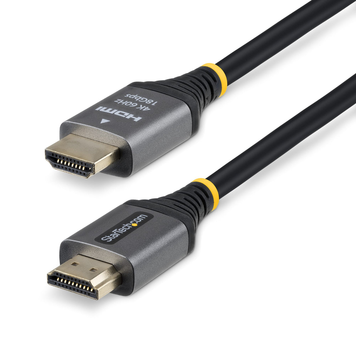 StarTech.com 6ft (1.8m) Premium Certified High Speed HDMI Cable, 4K 60Hz/1440p 144Hz, HDMI 2.0 Cable with HDR10/ARC, 18Gbps, 4K HDMI Cord for Monitor/TV/Display, High-Flex TPE Jacket