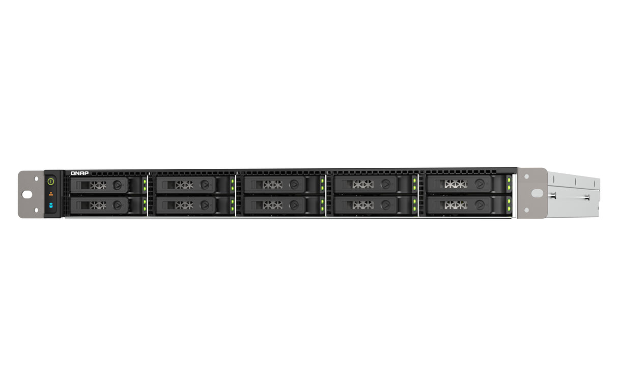 QNAP TS-h1090FU NAS Rack (1U) EPYC 7232P 64 GB DDR4 0 TB QuTS hero Black, Grey