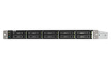QNAP TS-h1090FU NAS Rack (1U) EPYC 7232P 64 GB DDR4 0 TB QuTS hero Black, Grey