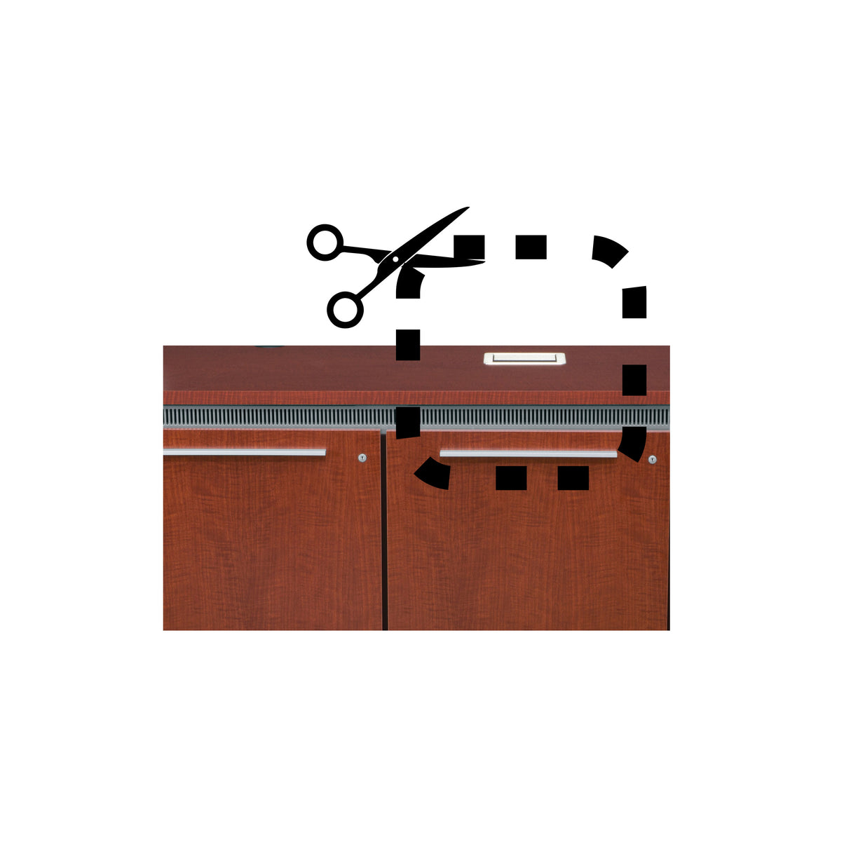 Middle Atlantic Cutout for Extron Cable Cubby 800