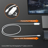 j5create JTD562 8K Thunderbolt 4 Docking Station - Thunderbolt certified, Single 8K/Dual 4K (USB-C to TB4 USB-C x 3, USB-C PD x1, USB-A x3, RJ-45, SD)