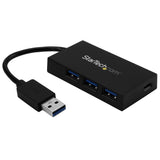 StarTech.com 4 Port USB 3.0 Hub - USB Type-A Hub with 1x USB-C & 3x USB-A Ports (SuperSpeed 5Gbps) - USB Bus Powered - USB 3.2 Gen 1 Adapter Hub - Portable/Laptop USB Hub - TAA