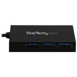 StarTech.com 4 Port USB 3.0 Hub - USB Type-A Hub with 1x USB-C & 3x USB-A (SuperSpeed 5Gbps) - USB Bus or Self-Powered - Portable USB 3.1/3.2 Gen 1 BC 1.2 Charging Hub w/ Power Adapter~4 Port USB 3.0 Hub - USB Type-A Hub with 1x USB-C & 3x USB-A...