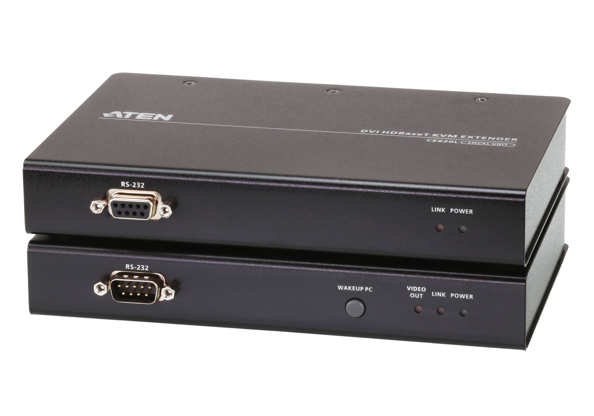 ATEN USB 2.0 DVI Single Link over 1 CAT Cable (100m) KVM Extender with Full USB2.0 support (up to 480Mbps) / HDBaseT2.0