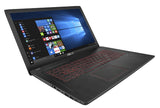 ASUS FX53VD-Q52-CB laptop Intel® Core™ i5 i5-7300HQ 39.6 cm (15.6") Full HD 12 GB DDR4-SDRAM 1 TB HDD NVIDIA® GeForce® GTX 1050 Wi-Fi 5 (802.11ac) Windows 10 Home Black, Bordeaux