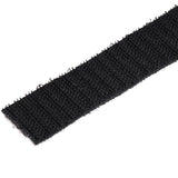 StarTech.com 50ft (15.2m) Hook and Loop Roll, Black, Cut-to-Size Reusable Cable Ties, Bulk Industrial Wire Fastener Tape, Adjustable Fabric Wraps, Reusable Self Gripping Cable Management Straps
