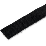 StarTech.com 50ft (15.2m) Hook and Loop Roll, Black, Cut-to-Size Reusable Cable Ties, Bulk Industrial Wire Fastener Tape, Adjustable Fabric Wraps, Reusable Self Gripping Cable Management Straps