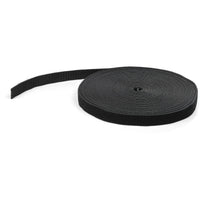 StarTech.com 50ft (15.2m) Hook and Loop Roll, Black, Cut-to-Size Reusable Cable Ties, Bulk Industrial Wire Fastener Tape, Adjustable Fabric Wraps, Reusable Self Gripping Cable Management Straps