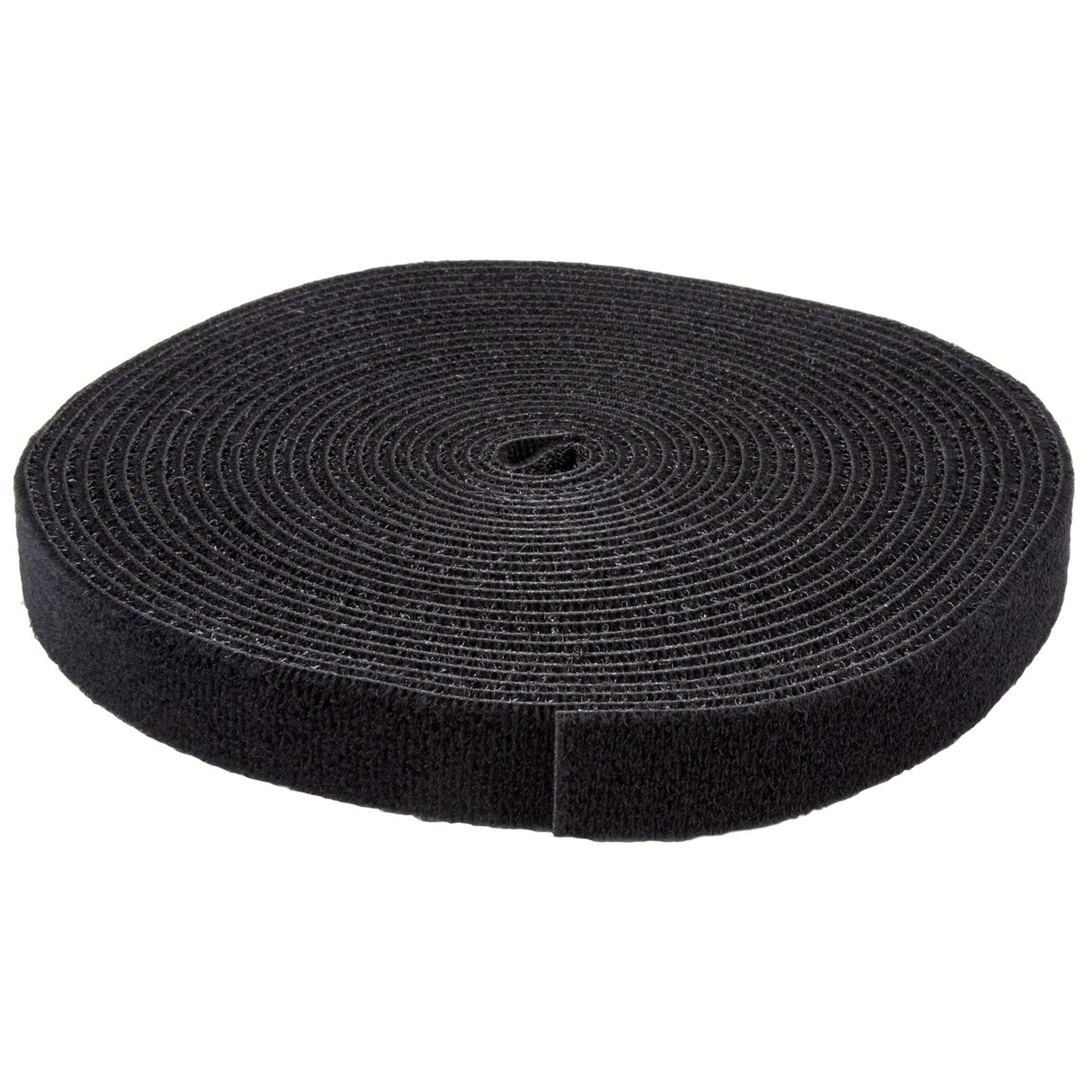 StarTech.com 25ft (7.6m) Hook and Loop Roll, Black, Cut-to-Size Reusable Cable Ties, Bulk Industrial Wire Fastener Tape, Adjustable Fabric Wraps, Reusable Self Gripping Cable Management Straps
