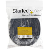 StarTech.com 100ft (30.5m) Hook and Loop Roll, Black, Cut-to-Size Reusable Cable Ties, Bulk Industrial Wire Fastener Tape, Adjustable Fabric Wraps, Reusable Self Gripping Cable Management Straps