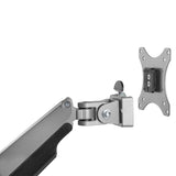 StarTech.com Desk Mount Monitor Arm - Heavy Duty Ergonomic VESA Monitor Arm - Single 32" (19.8lb/9kg) Display - Full Motion, Height Adjustable, Articulating - Aluminum - C-Clamp/Grommet - Silver