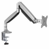 StarTech.com Desk Mount Monitor Arm - Heavy Duty Ergonomic VESA Monitor Arm - Single 32" (19.8lb/9kg) Display - Full Motion, Height Adjustable, Articulating - Aluminum - C-Clamp/Grommet - Silver