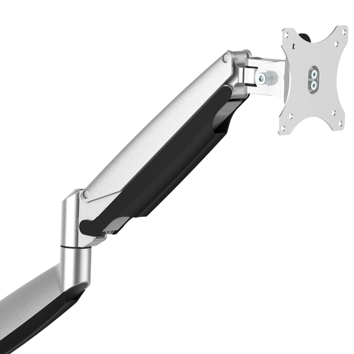 StarTech.com Desk Mount Monitor Arm - Heavy Duty Ergonomic VESA Monitor Arm - Single 32" (19.8lb/9kg) Display - Full Motion, Height Adjustable, Articulating - Aluminum - C-Clamp/Grommet - Silver