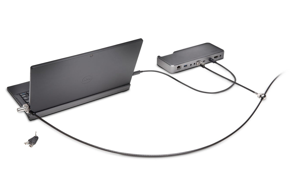 Kensington N17 Keyed Dual Head Laptop Lock for Wedge-Shaped Slots