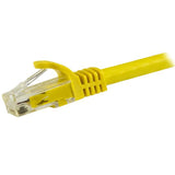 StarTech.com 14ft CAT6 Ethernet Cable - Yellow CAT 6 Gigabit Ethernet Wire -250MHz 100W PoE RJ45 UTP Network/Patch Cord Snagless w/Strain Relief Individually Tested