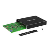 StarTech.com Dual-Slot Drive Enclosure for M.2 SATA SSDs - USB 3.1 (10Gbps) - RAID - TAA