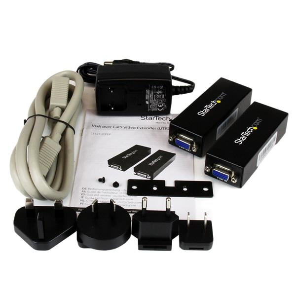 StarTech.com VGA to Cat 5 Monitor Extender Kit (250ft/80m) - VGA Cat5 Extender - TAA
