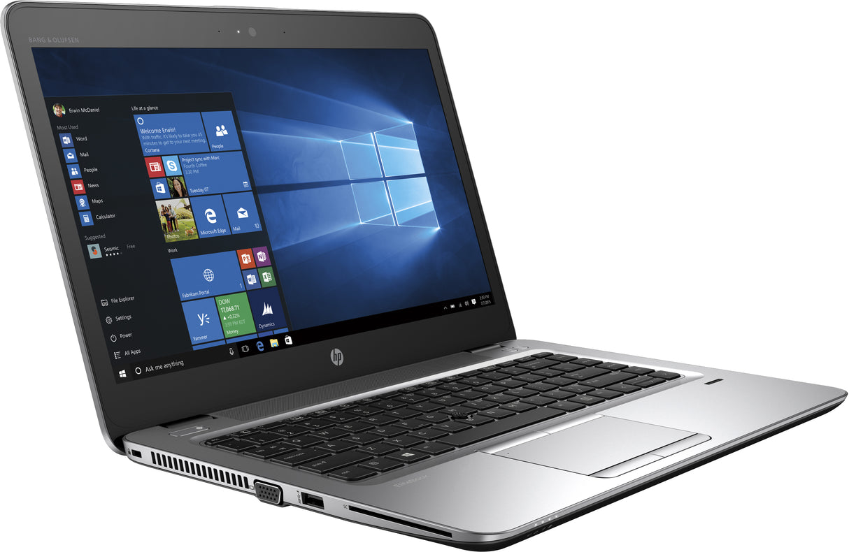 HP EliteBook 840 G4 Intel® Core™ i5 i5-7300U Laptop 35.6 cm (14") Full HD 8 GB DDR4-SDRAM 500 GB HDD Wi-Fi 5 (802.11ac) Windows 10 Pro Silver