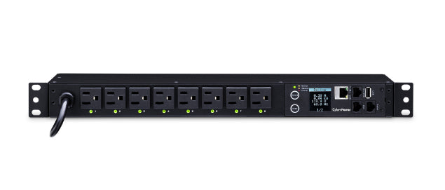 CyberPower PDU81001 power distribution unit (PDU) 8 AC outlet(s) 1U Black