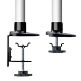 StarTech.com Desk Mount Monitor Arm For 27in 16:9 or 30in 21:9 Ultrawide Screens, VESA 75x75/100x100, Tool-Less Mechanical Spring Arm, C-Clamp/Grommet, TAA