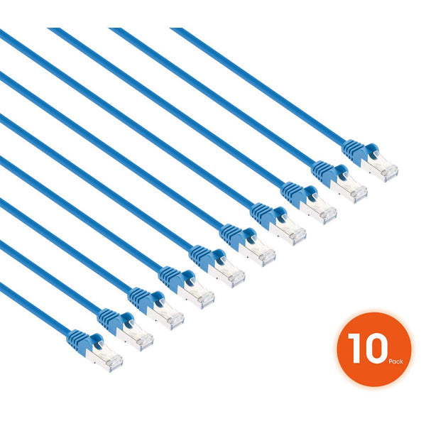Intellinet 745024 networking cable Blue 0.15 m Cat8.1 U/FTP (STP)