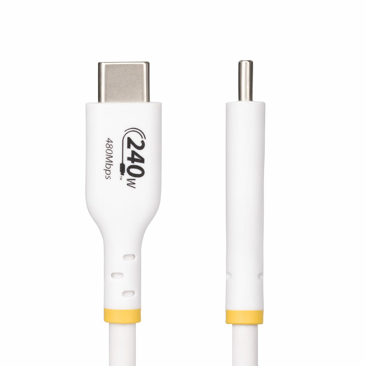 StarTech.com 10ft White USB-C Charging Cable, USB-IF Certified USB C Cable, 240W PD EPR, USB 2.0 Type-C Laptop Charger Cord, USB-C Data Transfer Cable, TPE Jacket