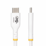 StarTech.com 10ft White USB-C Charging Cable, USB-IF Certified USB C Cable, 240W PD EPR, USB 2.0 Type-C Laptop Charger Cord, USB-C Data Transfer Cable, TPE Jacket