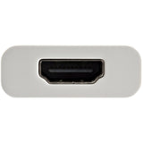 StarTech.com USB C to HDMI 2.0 Adapter with Power Delivery - 4K 60Hz USB Type-C to HDMI Display Video Converter - 60W PD Pass-Through Charging Port - Thunderbolt 3 Compatible - White